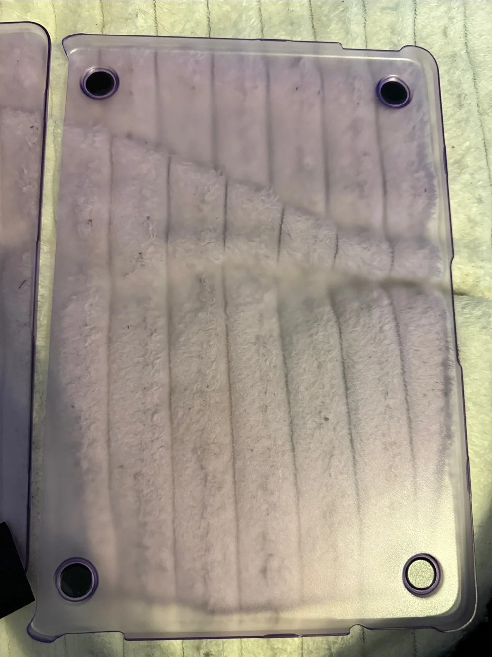 Transparent Purple Protective Tablet Case for MacBook 13 inch
